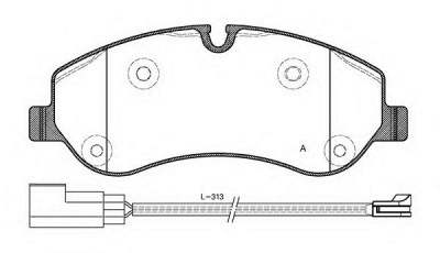 OPEN PARTS bpa152002 -  Комплект тормозных колодок, дисковый тормоз